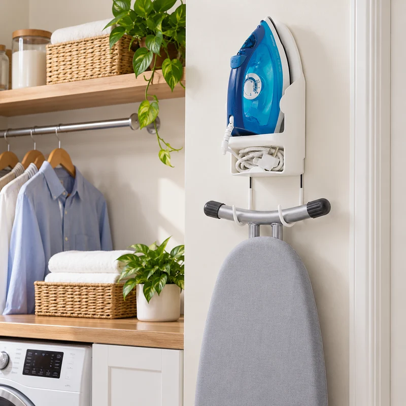 Wall-Mounted Iron Holder Stand