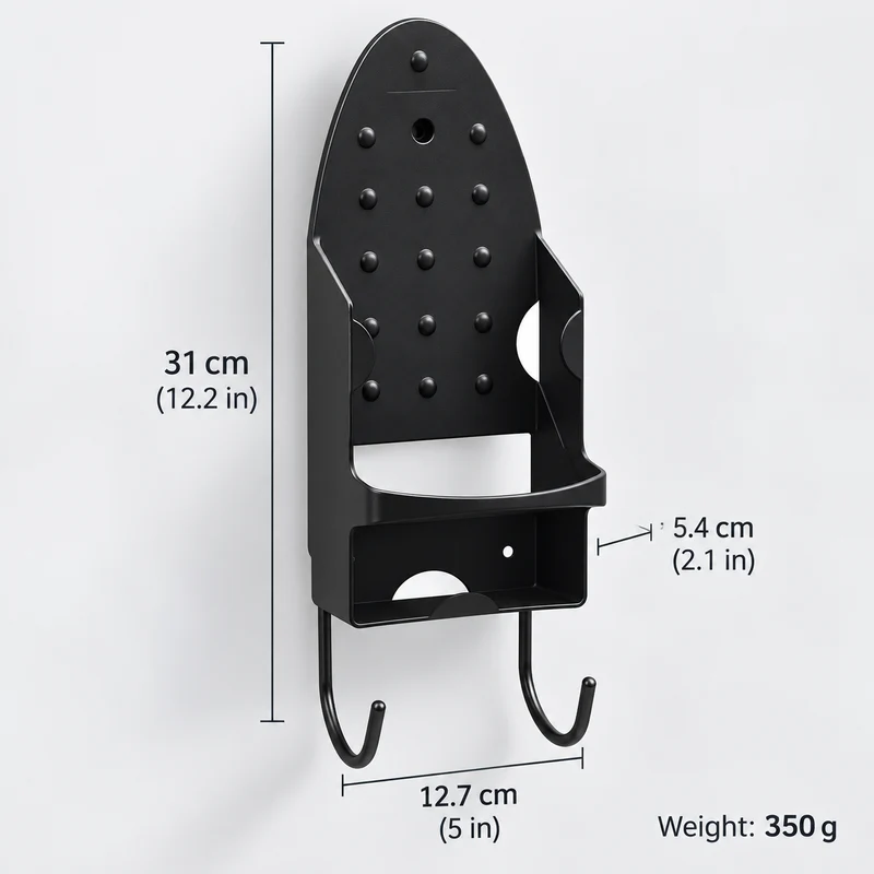 Wall-Mounted Iron Holder Stand