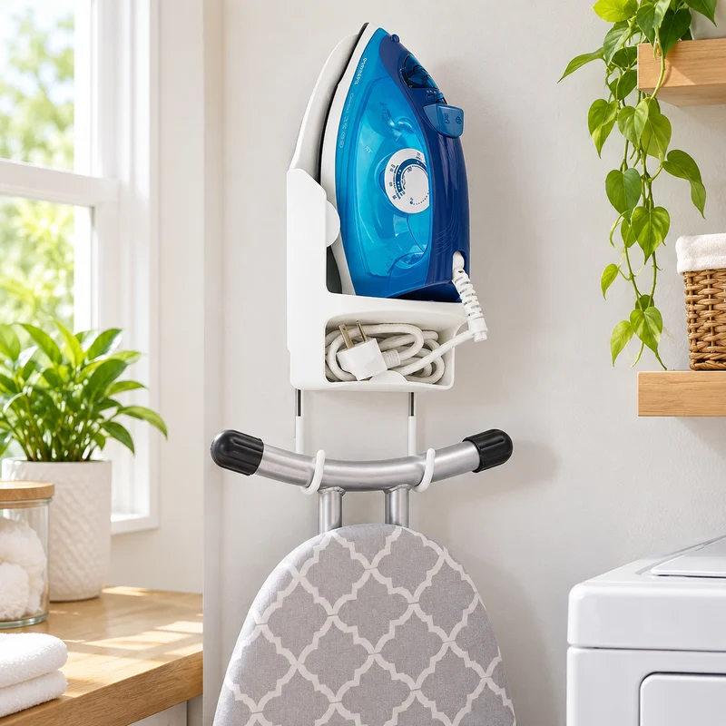 Wall-Mounted Iron Holder Stand