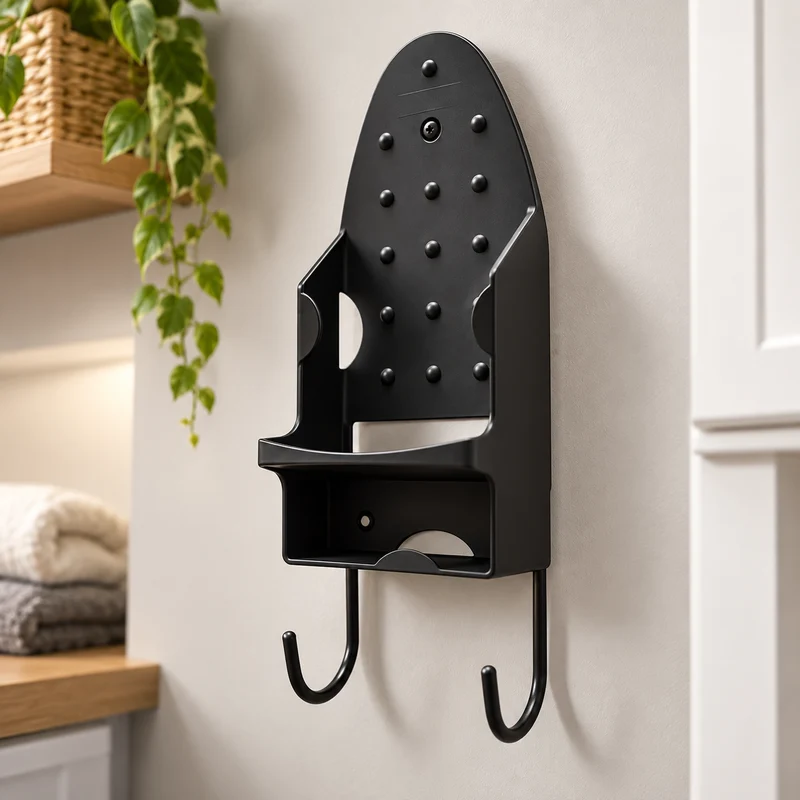 Wall-Mounted Iron Holder Stand