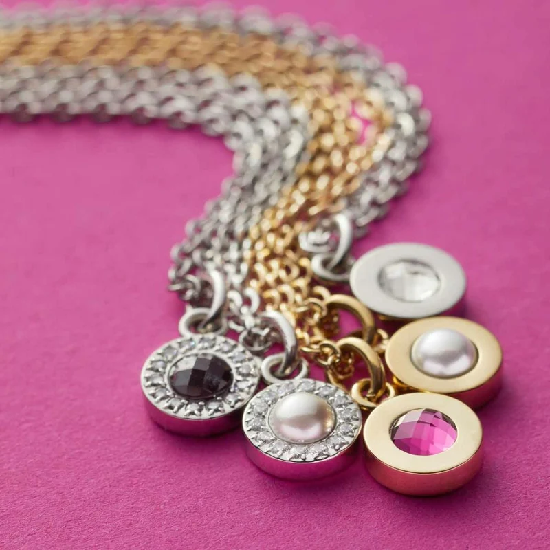 Leonardo Jewels Halskette Isa, Kette, Schmuck, Edelstahlkette, Edelstahl, Imitationsperle, Zirkonia, Weiß, 023346