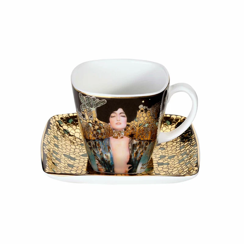 Goebel Espressotasse Gustav Klimt - Judith I, Bone China, Schwarz, 100 ml, 66884735