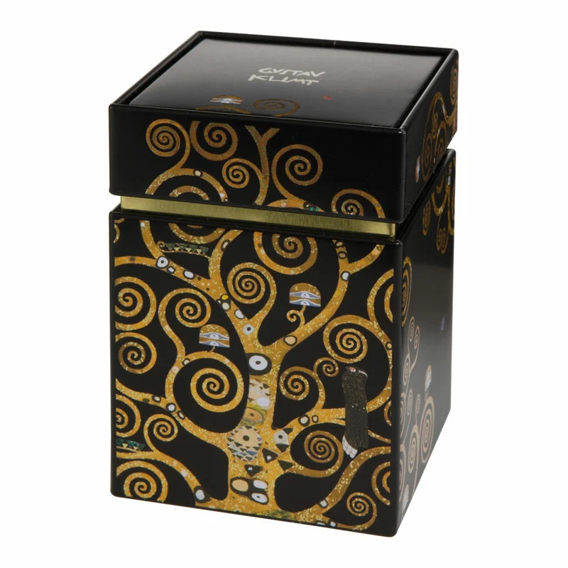 Goebel Teedose Gustav Klimt Der Lebensbaum, Metall, Bunt, 600 ml, 67065021