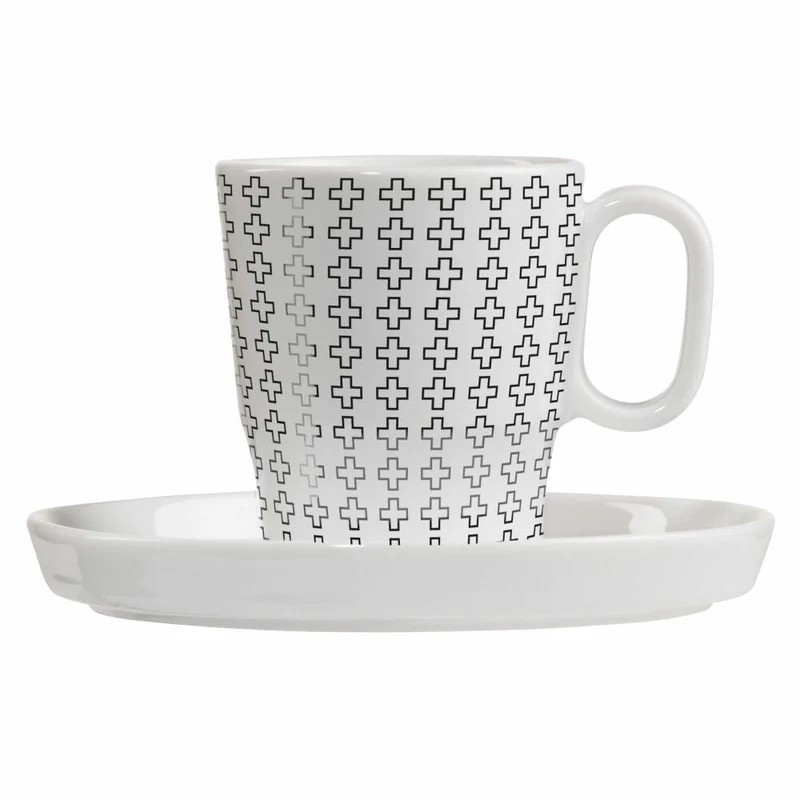 Ritzenhoff Espresso-Tasse mit Untertasse Genussklasse 003, Christine Kordes, Porzellan, 97 ml, 3721003
