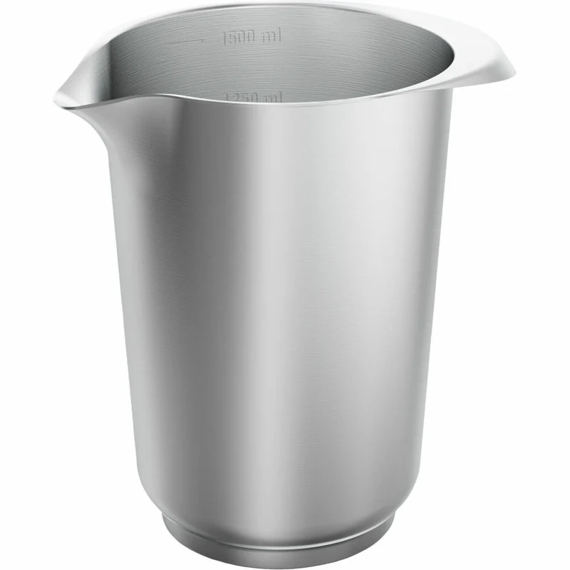 Birkmann Premium Baking Rühr- und Servierbecher, Rührbecher, Rührschüssel, Edelstahl, 1.5 L, 708563