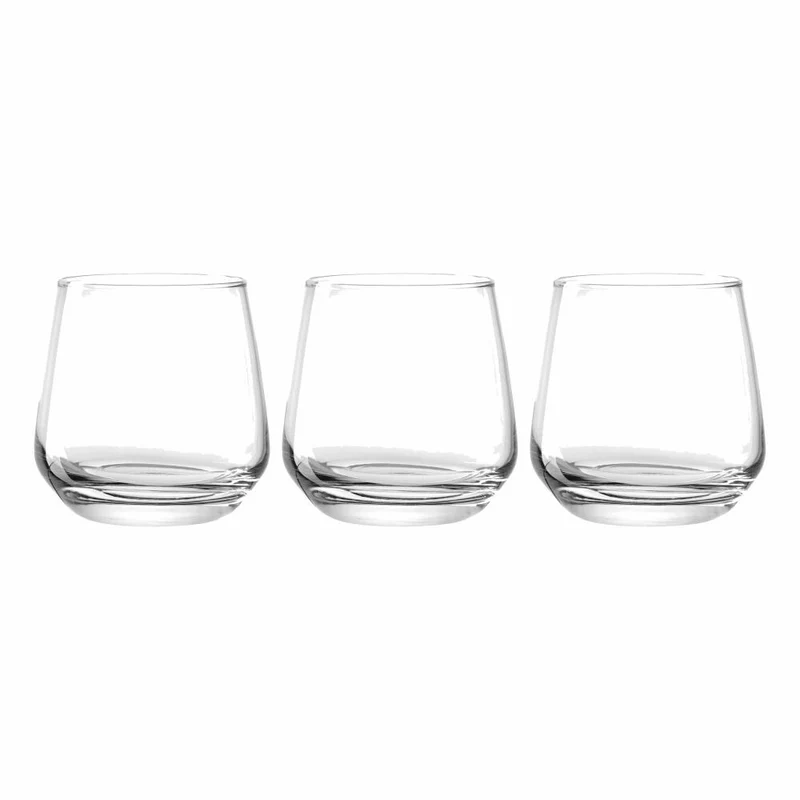 montana Trinkglas :drink 3er Set, Becher, Kalk-Natron-Glas, Klar, 340 ml, 046004