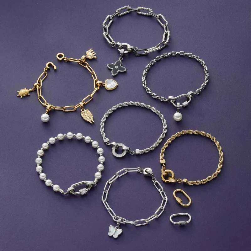 Leonardo Jewels Armband Romea Clip & Mix, Armschmuck, Schmuck, Edelstahl, Silber, 023274