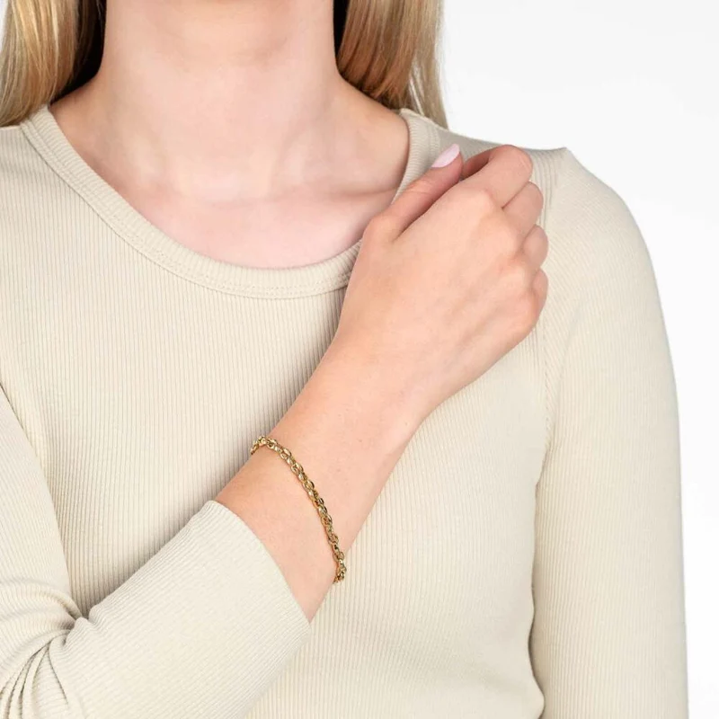 Leonardo Jewels Armband Gold Romea Clip & Mix, Armschmuck, Schmuck, Edelstahl IP Gold, 023292