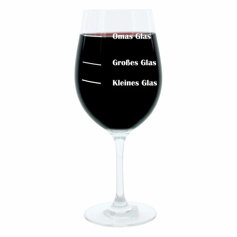 Leonardo Weinglas XL, Omas Glas, Großmutter, Geschenk Stimmungsglas mit lustiger Gravur, Mood Wein Glas, 610ml