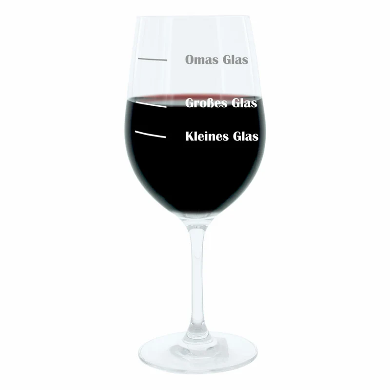 Leonardo Weinglas XL, Omas Glas, Großmutter, Geschenk Stimmungsglas mit lustiger Gravur, Mood Wein Glas, 610ml