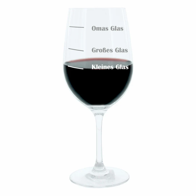 Leonardo Weinglas XL, Omas Glas, Großmutter, Geschenk Stimmungsglas mit lustiger Gravur, Mood Wein Glas, 610ml