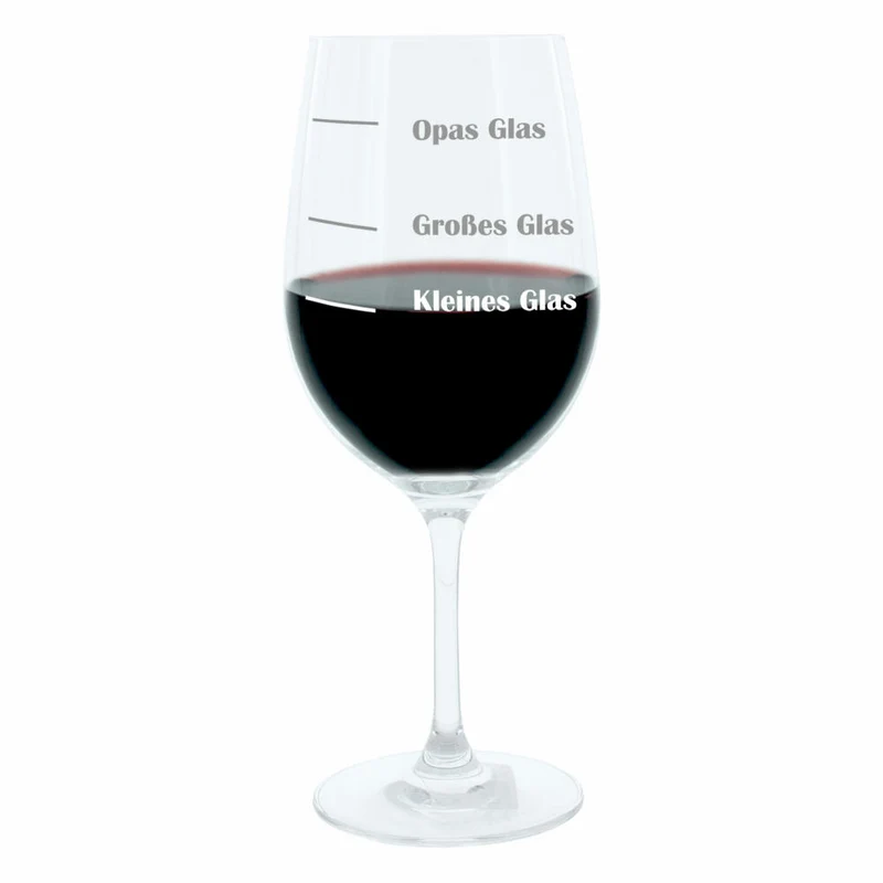 Leonardo Weinglas XL, Opas Glas, Großvater, Geschenk Stimmungsglas mit lustiger Gravur, Mood Wein Glas, 610ml