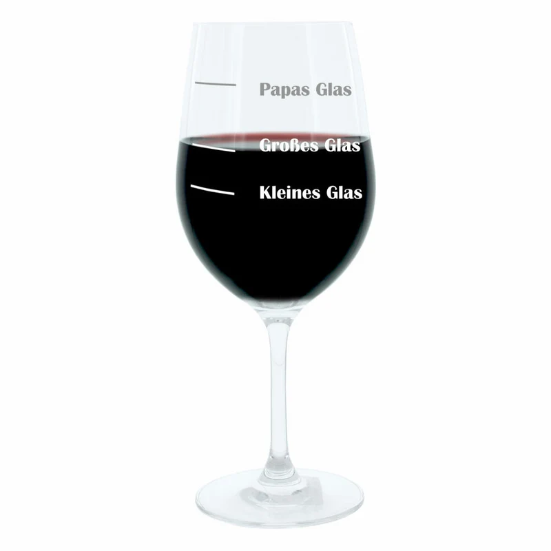 Leonardo Weinglas XL, Papas Glas, Vater, Geschenk Stimmungsglas mit lustiger Gravur, Mood Wein Glas, 610ml
