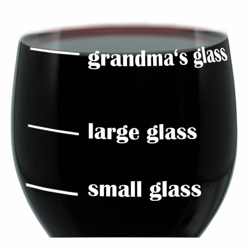 Leonardo Weinglas XL, Grandmas Glass, Geschenk Stimmungsglas mit lustiger Gravur, Mood Wein Glas, 610ml