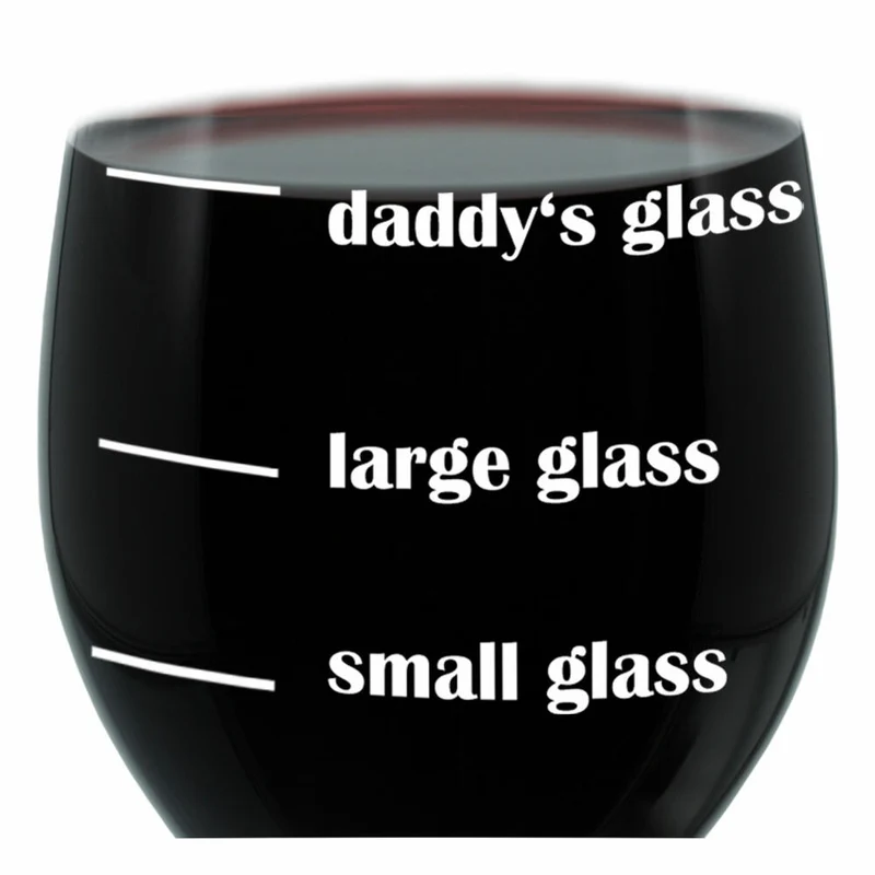 Leonardo Weinglas XL, Daddys Glass, Geschenk Stimmungsglas mit lustiger Gravur, Mood Wein Glas, 610ml