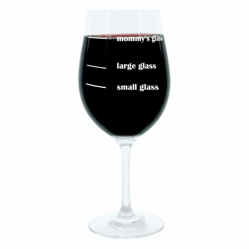 Leonardo Weinglas XL, Mommys und Daddys Glass, 2er Set, Geschenk Stimmungsglas mit lustiger Gravur, Mood Wein Glas, 610ml