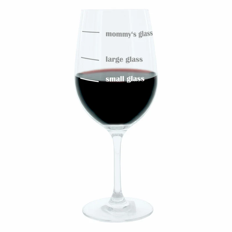 Leonardo Weinglas XL, Mommys und Daddys Glass, 2er Set, Geschenk Stimmungsglas mit lustiger Gravur, Mood Wein Glas, 610ml
