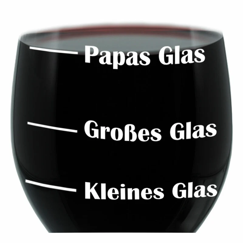 Leonardo Weinglas XL, Papas Glas, Vater, Geschenk Stimmungsglas mit lustiger Gravur, Mood Wein Glas, 610ml