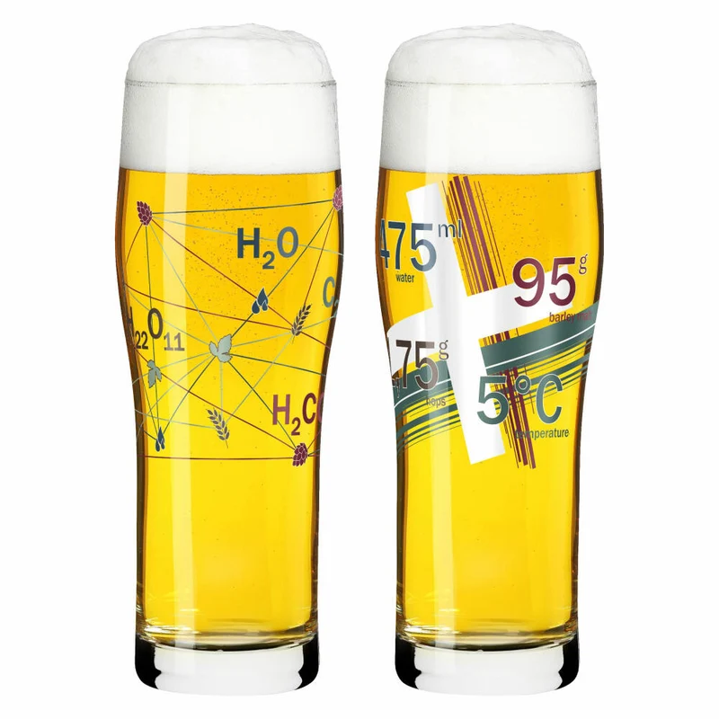 Ritzenhoff Allround-Glas 2er-Set Brauchzeit 002, Weis Communications, Kristallglas, 630 ml, 3781002