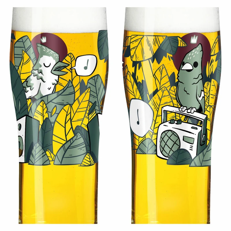 Ritzenhoff Allround-Glas 2er-Set Brauchzeit 003, Hatch, Kristallglas, 630 ml, 3781003