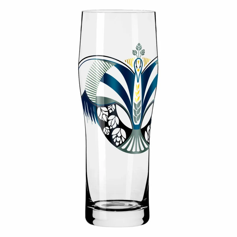 Ritzenhoff Allround-Glas 2er-Set Brauchzeit 004, Petra Mohr, Kristallglas, 630 ml, 3781004