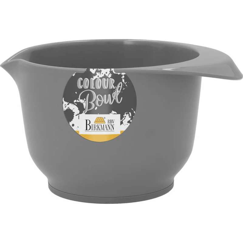 Birkmann Colour Bowl Rühr- und Servierschüssel, Rührschüssel, Schüssel, Melaminharz, Grau, 500 ml, 708686