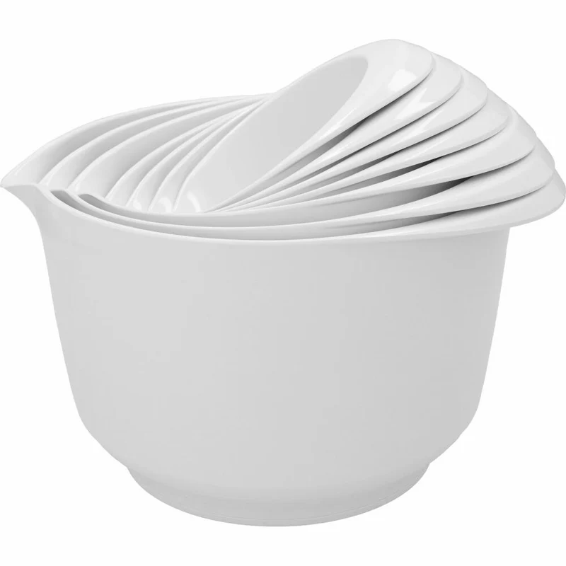 Birkmann Colour Bowl Rühr- und Servierschüssel, Rührschüssel, Schüssel, Melaminharz, Weiß, 1 L, 708778