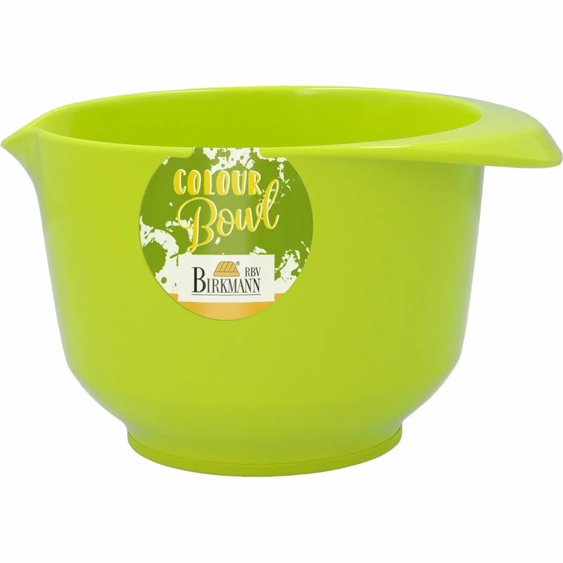 Birkmann Colour Bowl Rühr- und Servierschüssel, Rührschüssel, Schüssel, Melaminharz, Limette, 1 L, 708792