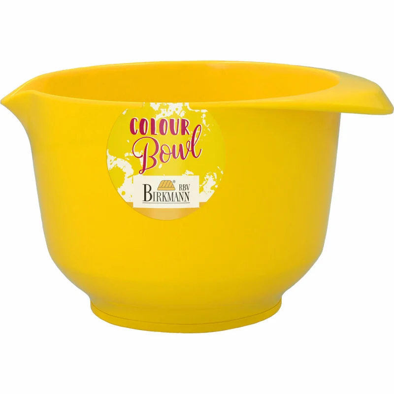 Birkmann Colour Bowl Rühr- und Servierschüssel, Rührschüssel, Schüssel, Melaminharz, Gelb, 1 L, 708815
