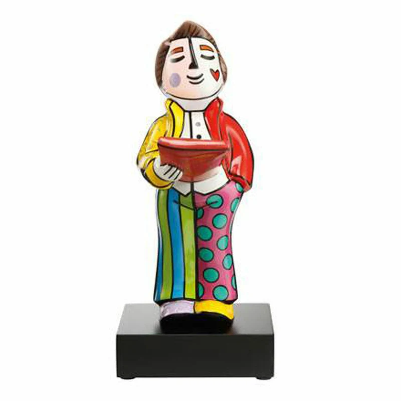 Goebel Sänger - Figur groß Pop Art Inspiration Bunt Porzellan 67910081