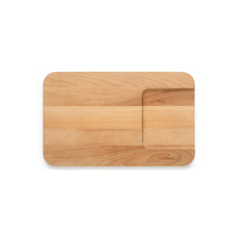 Brabantia Schneidebrett Gemüse Groß Profile, Schneideunterlage, Küchenbrett, Holz, 40 x 25 cm, 260742
