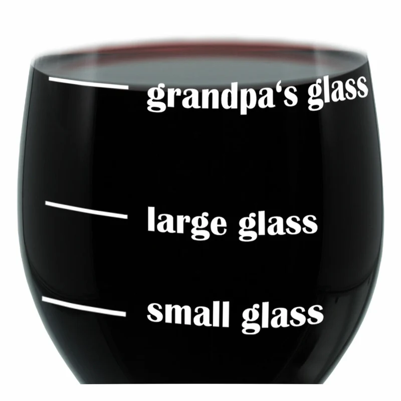Leonardo Weinglas XL, Grandpas Glass, Geschenk Stimmungsglas mit lustiger Gravur, Mood Wein Glas, 610ml