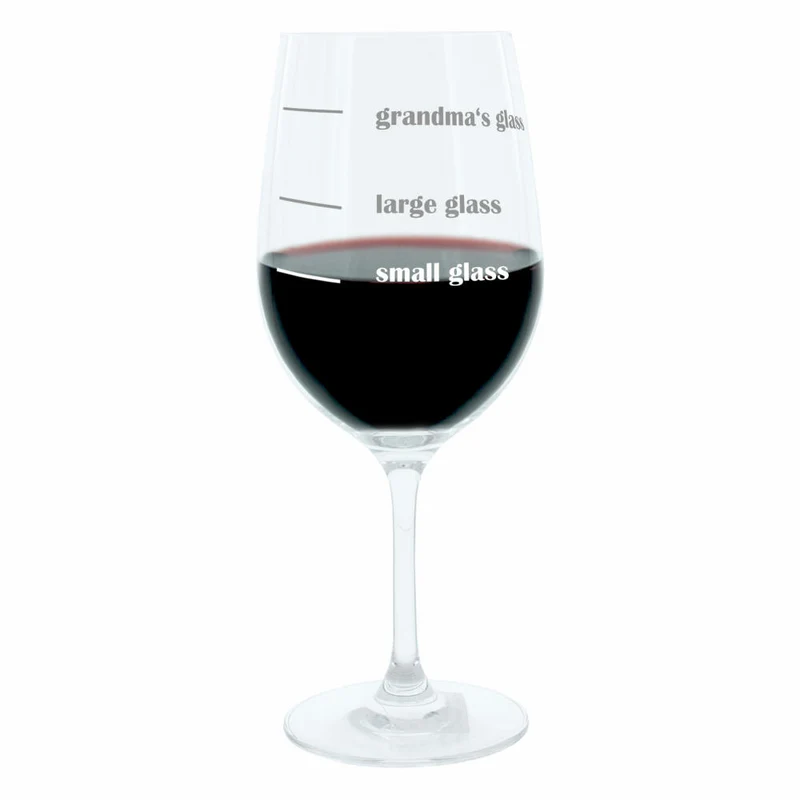 Leonardo Weinglas XL, Grandmas Glass, Geschenk Stimmungsglas mit lustiger Gravur, Mood Wein Glas, 610ml