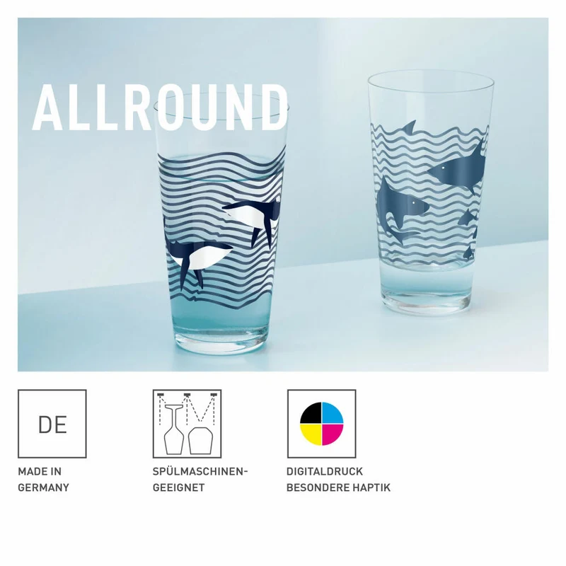 Ritzenhoff Allround Glas 2er-Set 003, Romi Bohnenberg, Kristallglas, 432 ml, 3861003