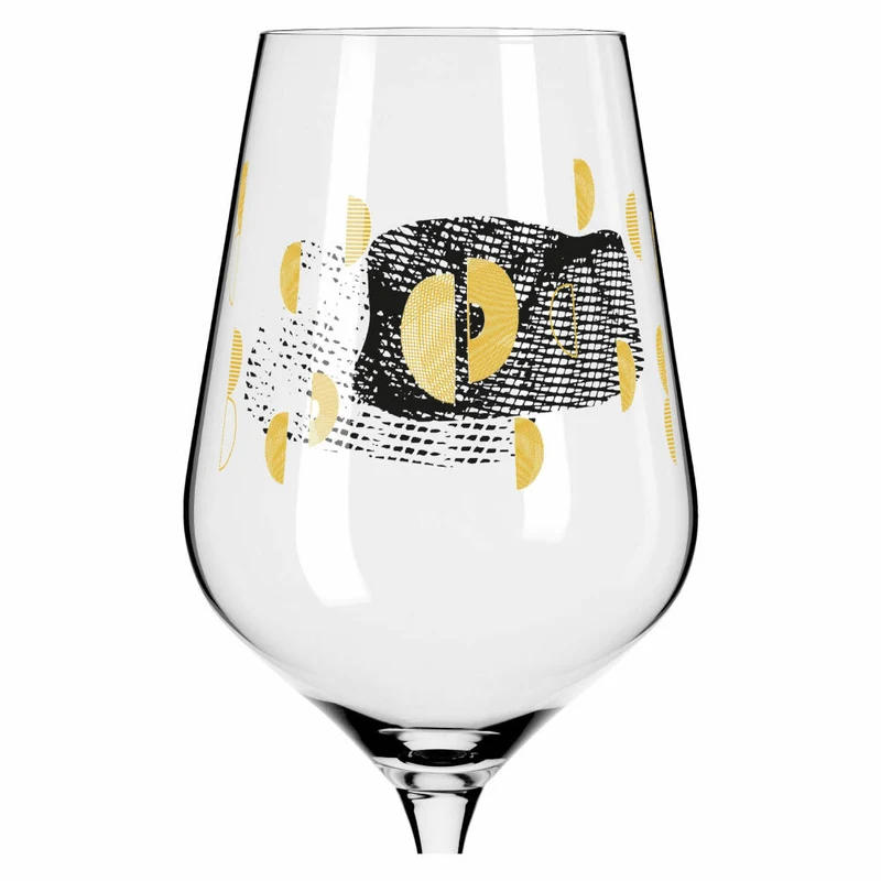 Ritzenhoff Rotweinglas 2er-Set Sagengold 002, Maike Schönebeck, Kristallglas, 570 ml, 3401002