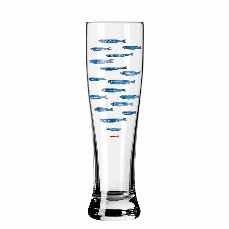 Ritzenhoff Weizenbierglas 2er-Set Brauchzeit 007, Daniela Garreton, Glas, 646 ml, 3481007