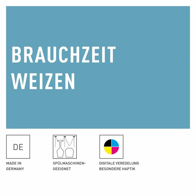 Ritzenhoff Weizenbierglas 2er-Set Brauchzeit 007, Daniela Garreton, Glas, 646 ml, 3481007