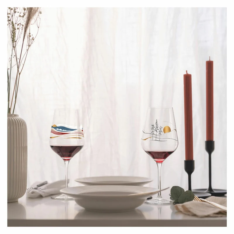 Ritzenhoff Rotweinglas Herzkristall 008, Chistine Kordes, Kristallglas, 570 ml, 3001008