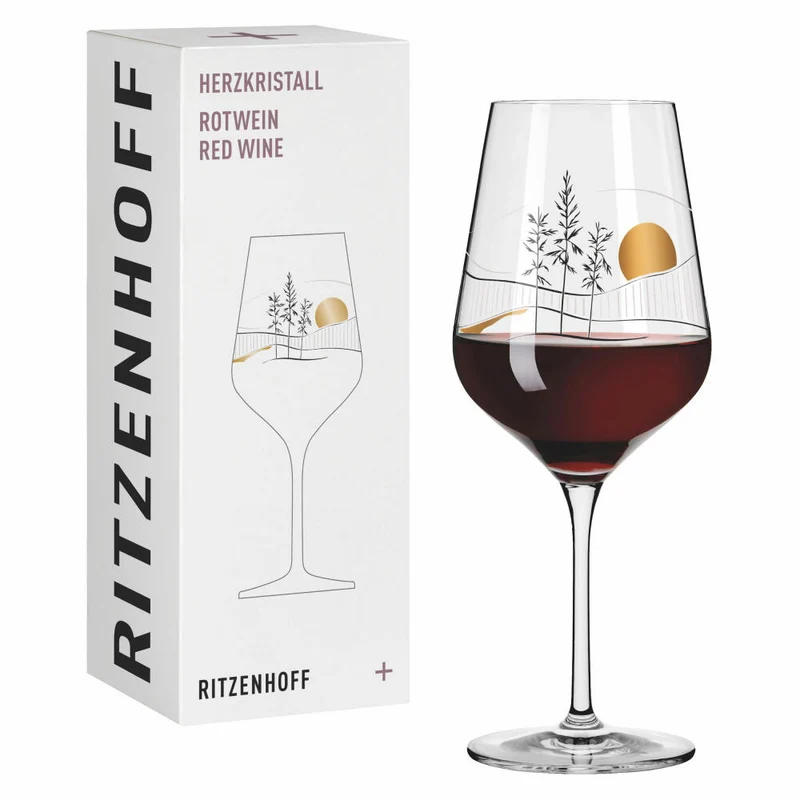 Ritzenhoff Rotweinglas Herzkristall 008, Chistine Kordes, Kristallglas, 570 ml, 3001008