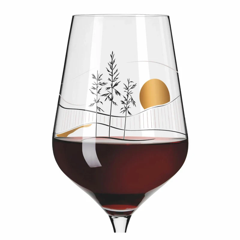 Ritzenhoff Rotweinglas Herzkristall 008, Chistine Kordes, Kristallglas, 570 ml, 3001008