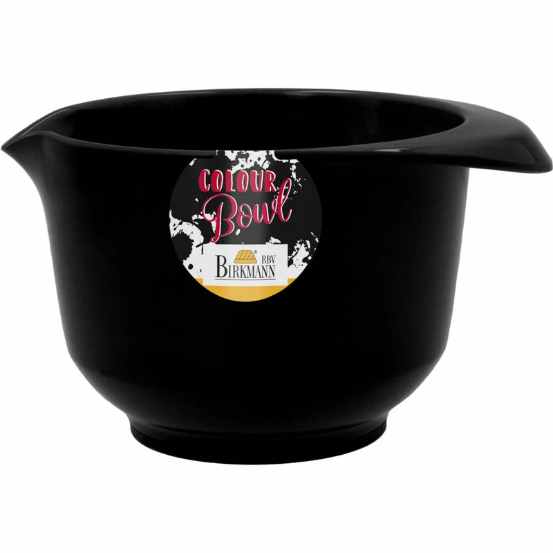 Birkmann Colour Bowl Rühr- und Servierschüssel, Rührschüssel, Schüssel, Melaminharz, Schwarz, 750 ml, 708945
