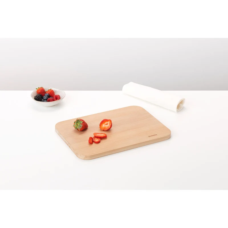 Brabantia Schneidebrett Profile, Schneideunterlage, Küchenbrett, Holz, 32 x 23 cm, 260766
