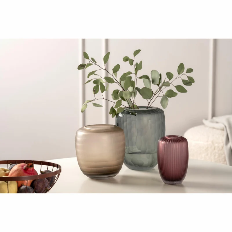 Leonardo Vase Bellagio, Blumenvase, Dekovase, Glas, Beere, 15.5 cm, 036446