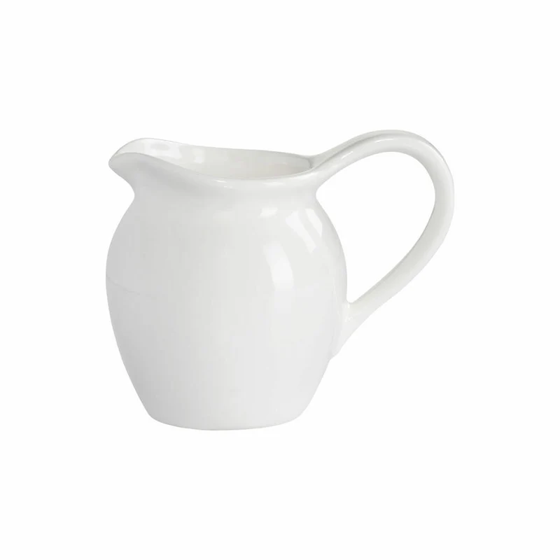 Maxwell & Williams Kitchen Krug, Milchkrug, Milchkännchen, Kaffeeservice, Porzellan, Weiß, 110 ml, AW0302