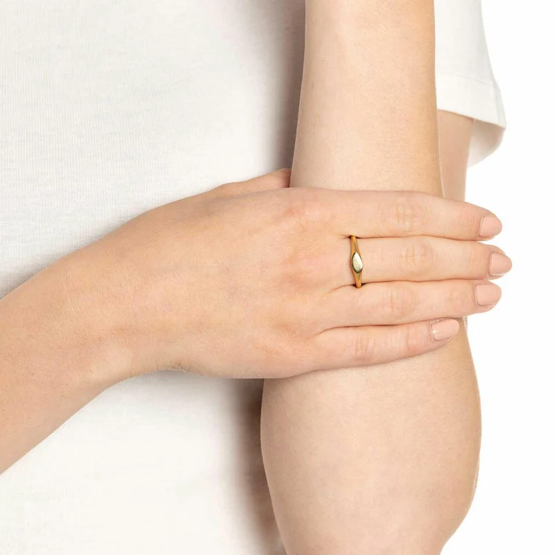 Leonardo Jewels Ring Lovis Ciao, Fingerring, Schmuck, Edelstahl, Golden, Größe 17, 022140