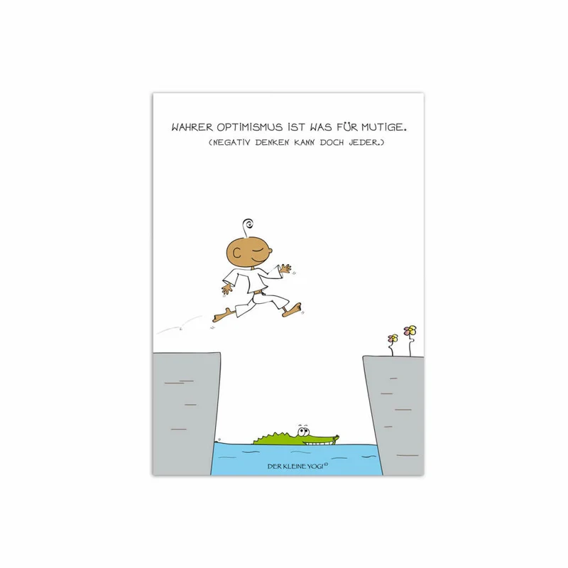 Goebel Der Kleine Yogi Postkarte Wahrer Optimismus, 10er Pack Postkarten, Post Karte, Papier / Pappe, 10.5 cm x 15 cm, 54100361