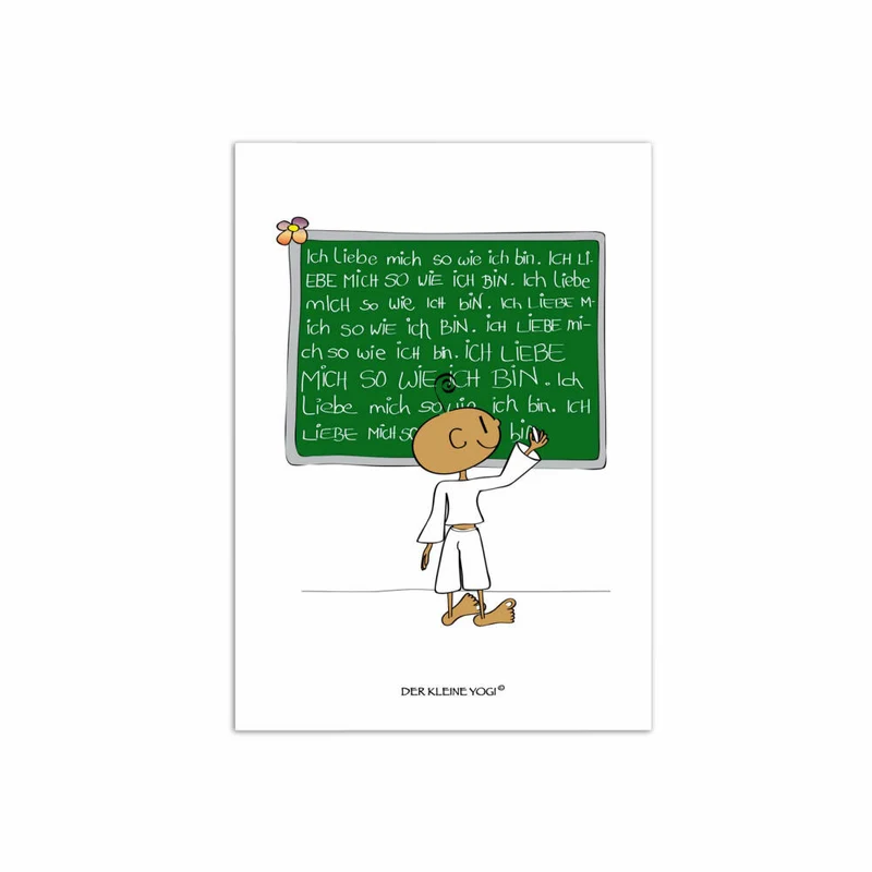 Goebel Der Kleine Yogi Postkarte Ich liebe Mich, 10er Pack Postkarten, Post Karte, Papier / Pappe, 10.5 cm x 15 cm, 54100221