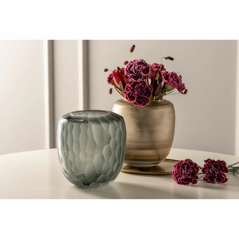 Leonardo Vase Bellagio, Blumenvase, Dekovase, Glas, Anthrazit, 17.5 cm, 036450