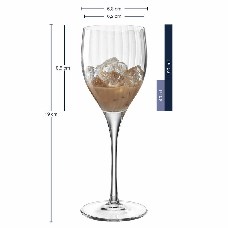 Leonardo Likörglas Poesia, Schnapsglas, Likörkelch, Likör Glas, Schnaps, Kristallglas, Klar, 190 ml, 069162