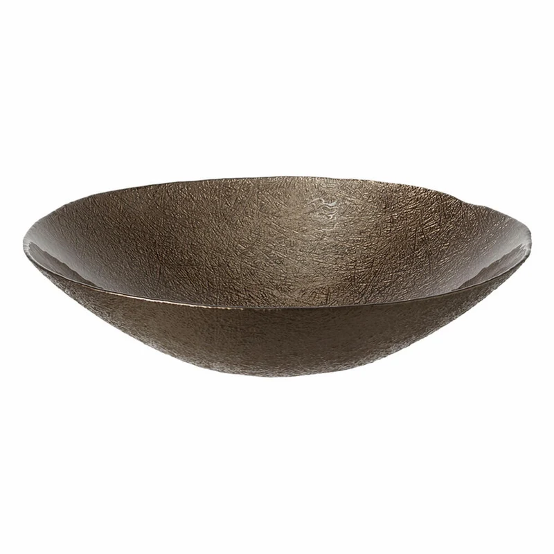 Leonardo Como Schale, Dekoschale, Schüssel, Schälchen, Bronzo, Glas, L 32 cm, 053311